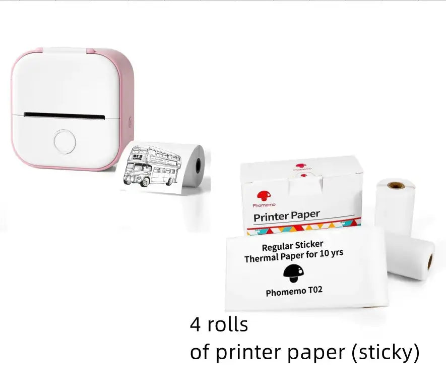 Portable Mini Thermal Label Printer 